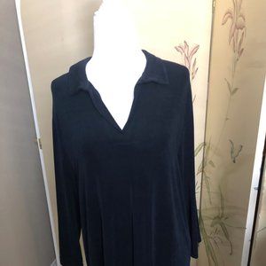 Black Acetate Blouse